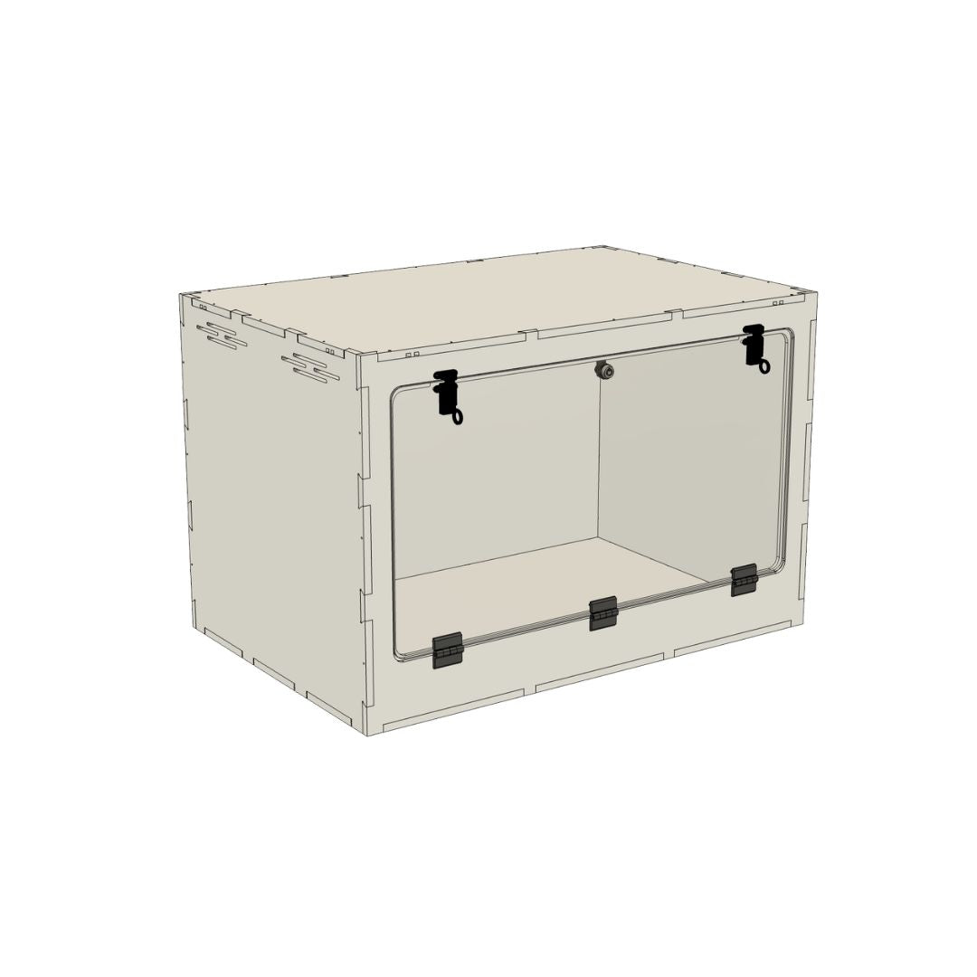 3'x2'x2' Swing Down - White Premium HDPE Reptile Enclosure
