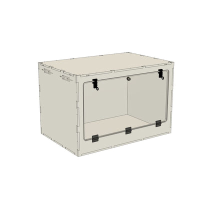 3'x2'x2' Swing Down - White Premium HDPE Reptile Enclosure