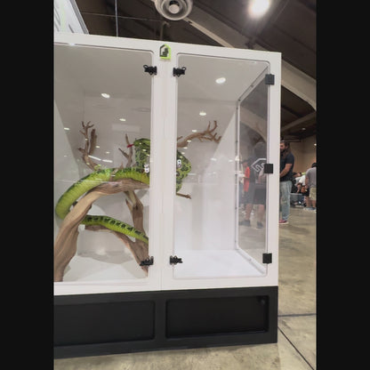 4'x2'x4' - Arboreal - White Premium HDPE Reptile Enclosure
